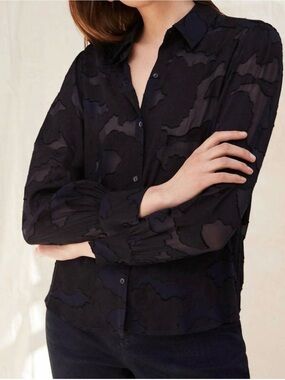 ECRU macgraw easy shirt in indigo paisley